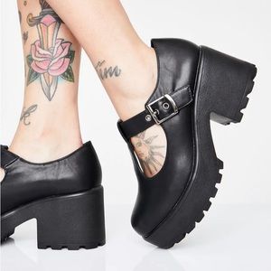 Dark Sai Koi Footwear Mary Jane shoes